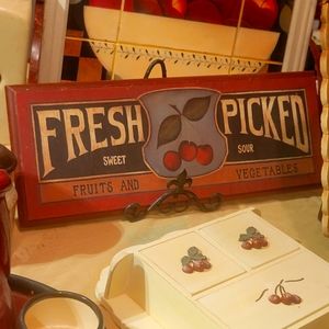 Fresh  picked 🍒  sign